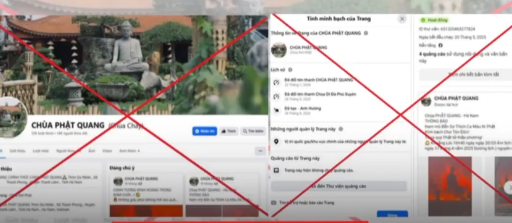 Cảnh báo giả mạo Fanpage chùa Phật Quang để kêu gọi từ thiện