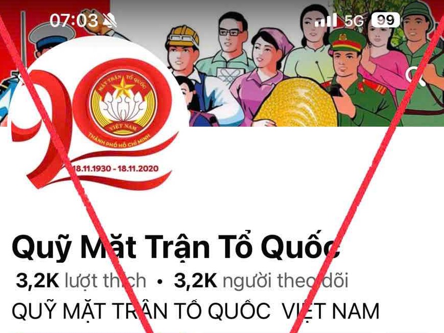 Cảnh báo tình trạng mạo danh Mặt trận Tổ quốc Việt Nam để huy động ủng hộ