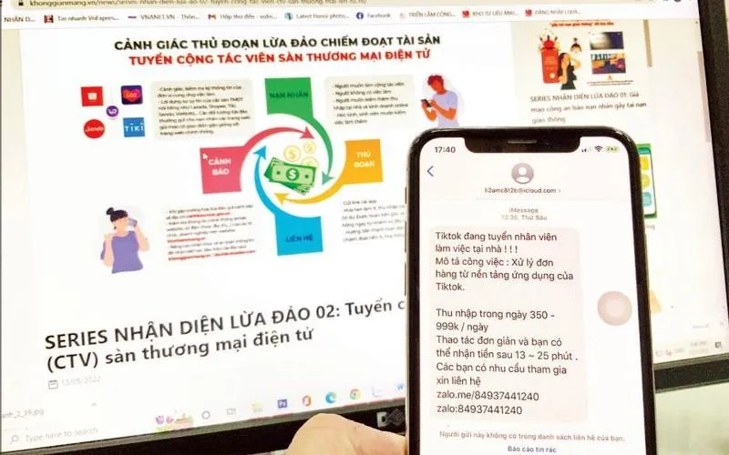 Thủ đoạn lừa đảo làm Cộng tác viên chốt hàng online không mới nhưng nhiều người vẫn 